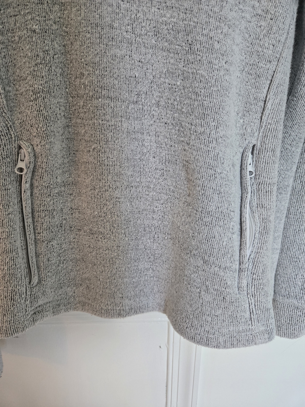 Isaac's Designs Sports Light Gray Hooded Pullover Kangaroo Pockets Women Size M - Picture 5 of 13